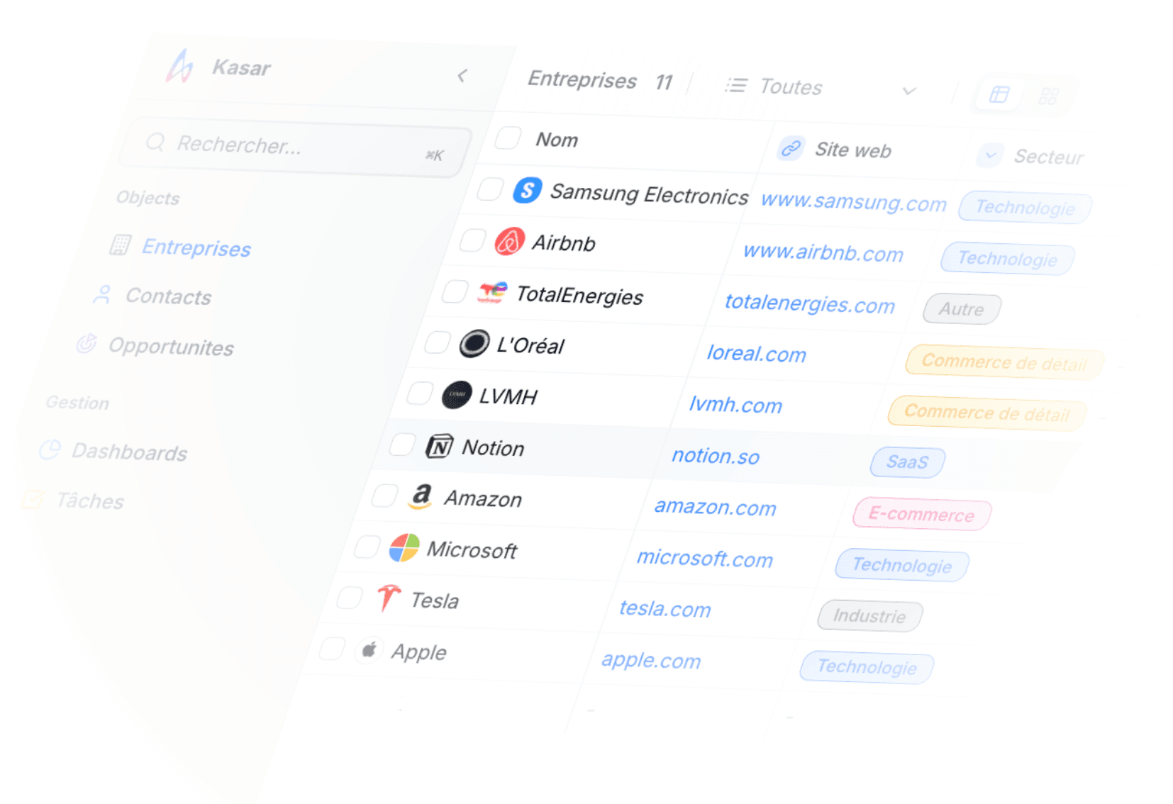 Interface moderne et intuitive